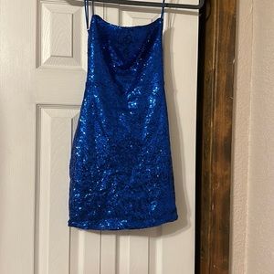 Lucy in the Sky blue sparkly size small dress